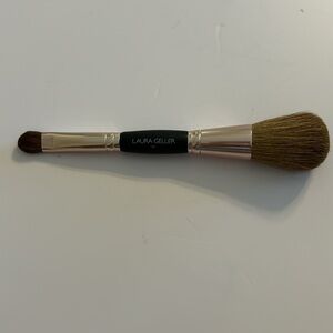 Laura Geller Double-Ended Powder / Eye Shadow Brush - Brand New